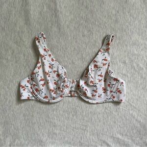 Abercrombie & Fitch Peach Print Bikini Top Size XL